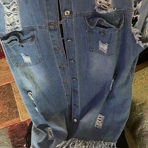 Distressed Denim Jacket